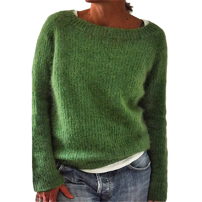 Pure Color Casual Sweater