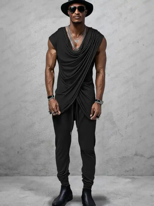 Stretch Crossover Top Pants Set