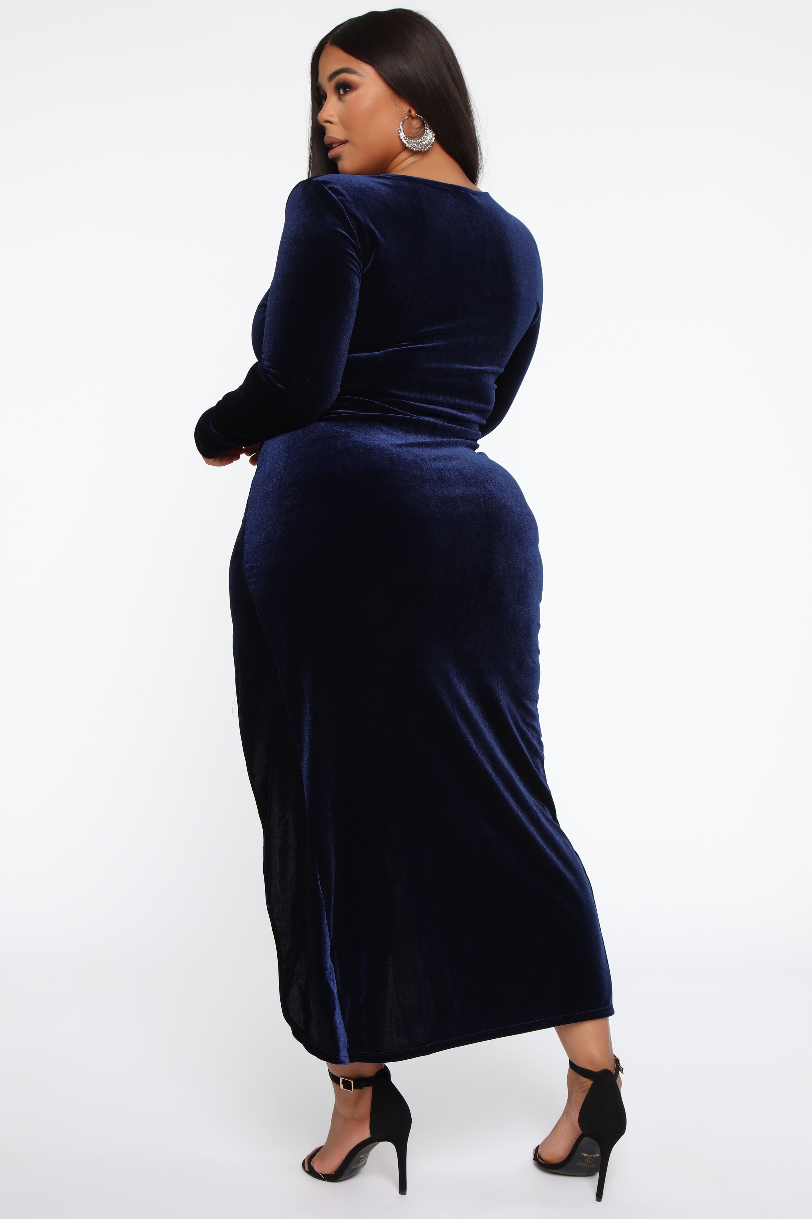 Love Sex Magic Velvet Dress - Navy