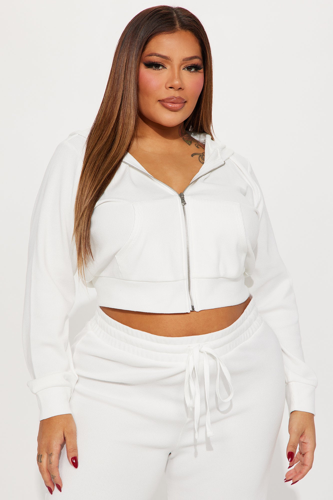 Thinking Of You Thermal Pant Set - Cream