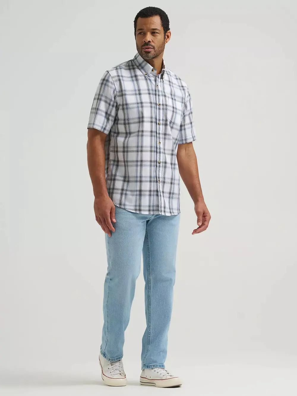 WRANGLER FIVE STAR PREMIUM DENIM FLEX FOR COMFORT REGULAR FIT JEAN IN DARK STONEWASH