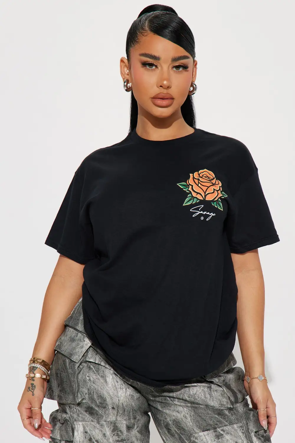 Forever Savage Graphic T-Shirt - Black