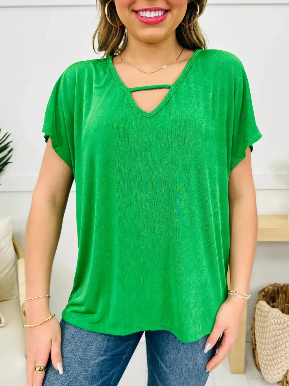 Cut To Perfection Top- Multiple Colors!