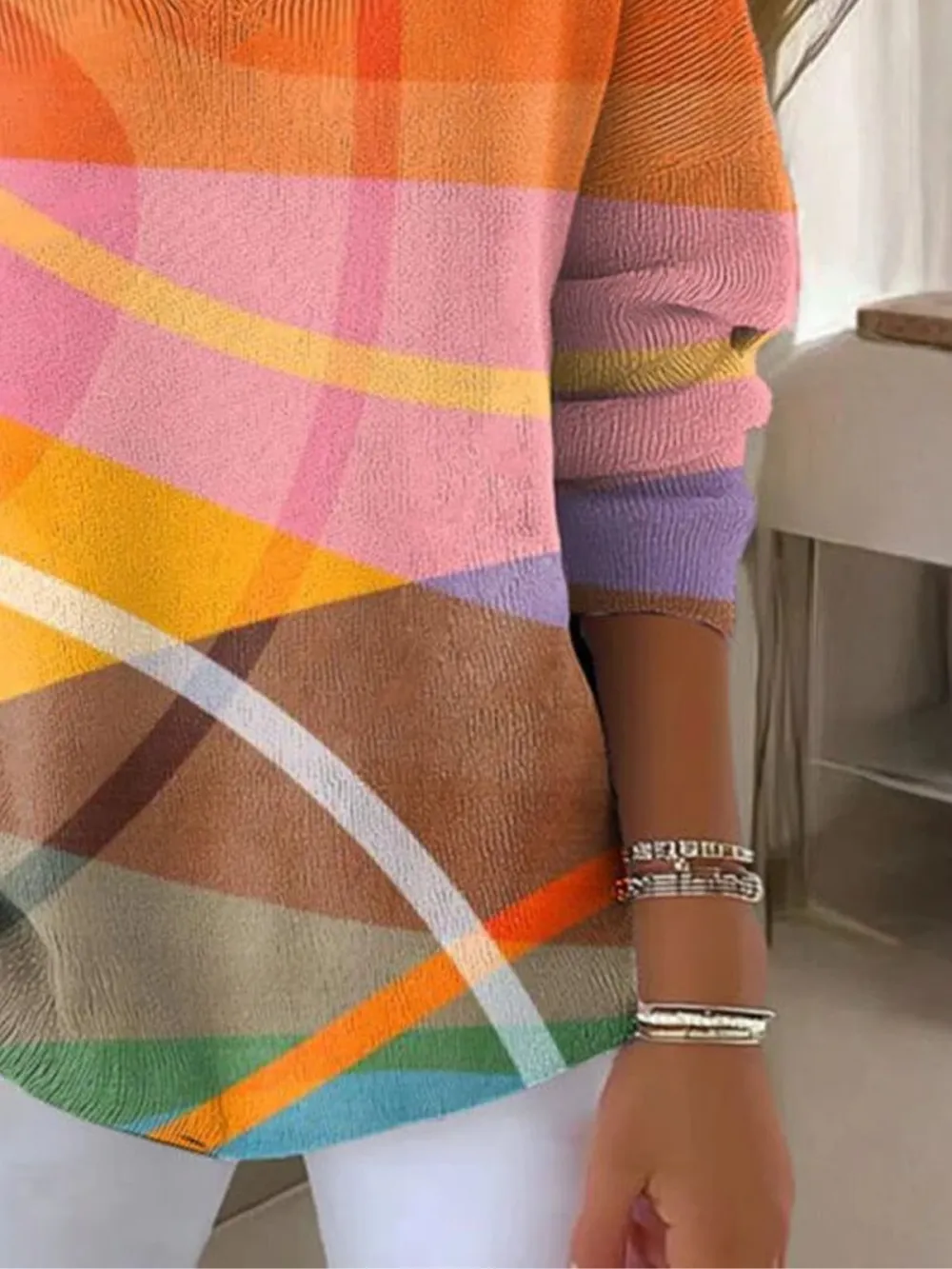 Casual V Neck Sweater