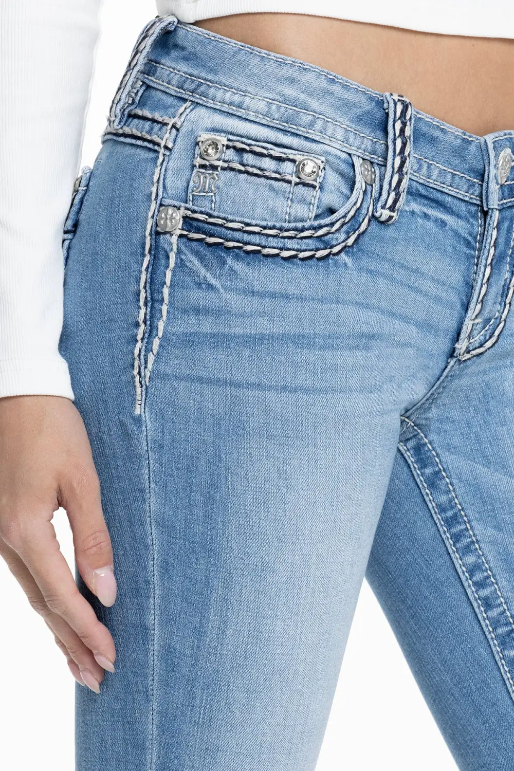 Cleo Stitched Bootcut Jeans