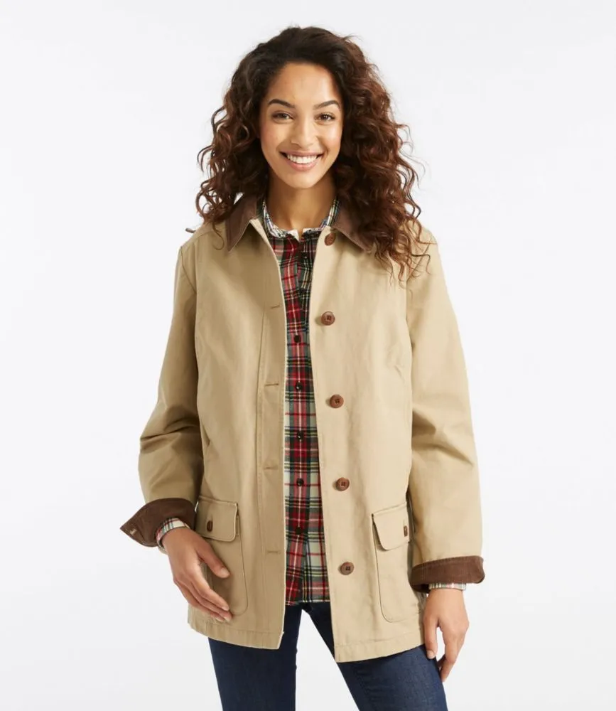 Women's Adirondack Barn Coat, Flannel-Lined
