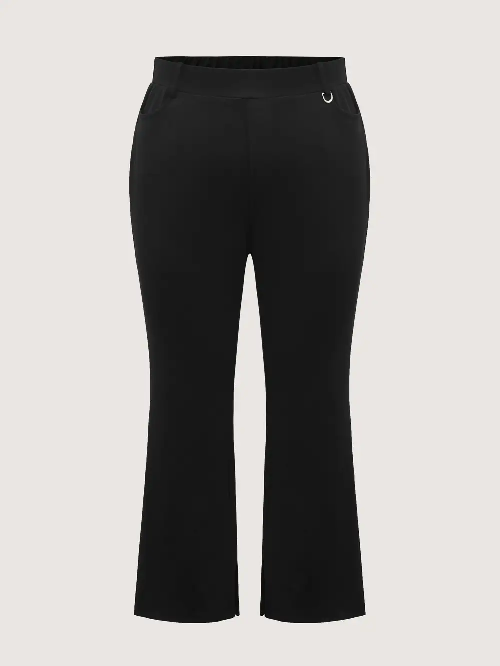 Pull-On Solid Bootcut Pants
