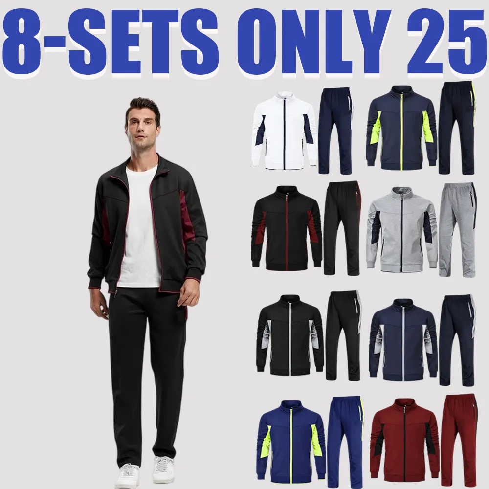 Men’s 2-Piece Tracksuit – Full Zip Jogging Set for Fall & Winter