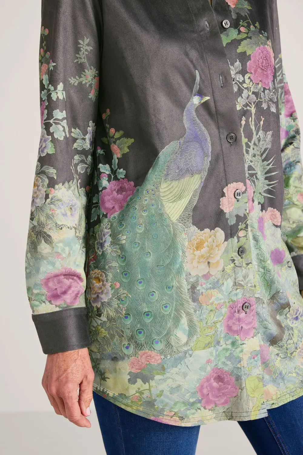 Day To Dusk Faux Suede Big Shirt