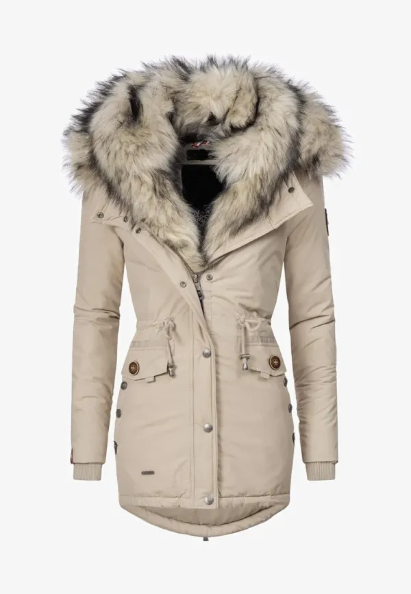 Ladies Winter Thicken Windproof Parka black