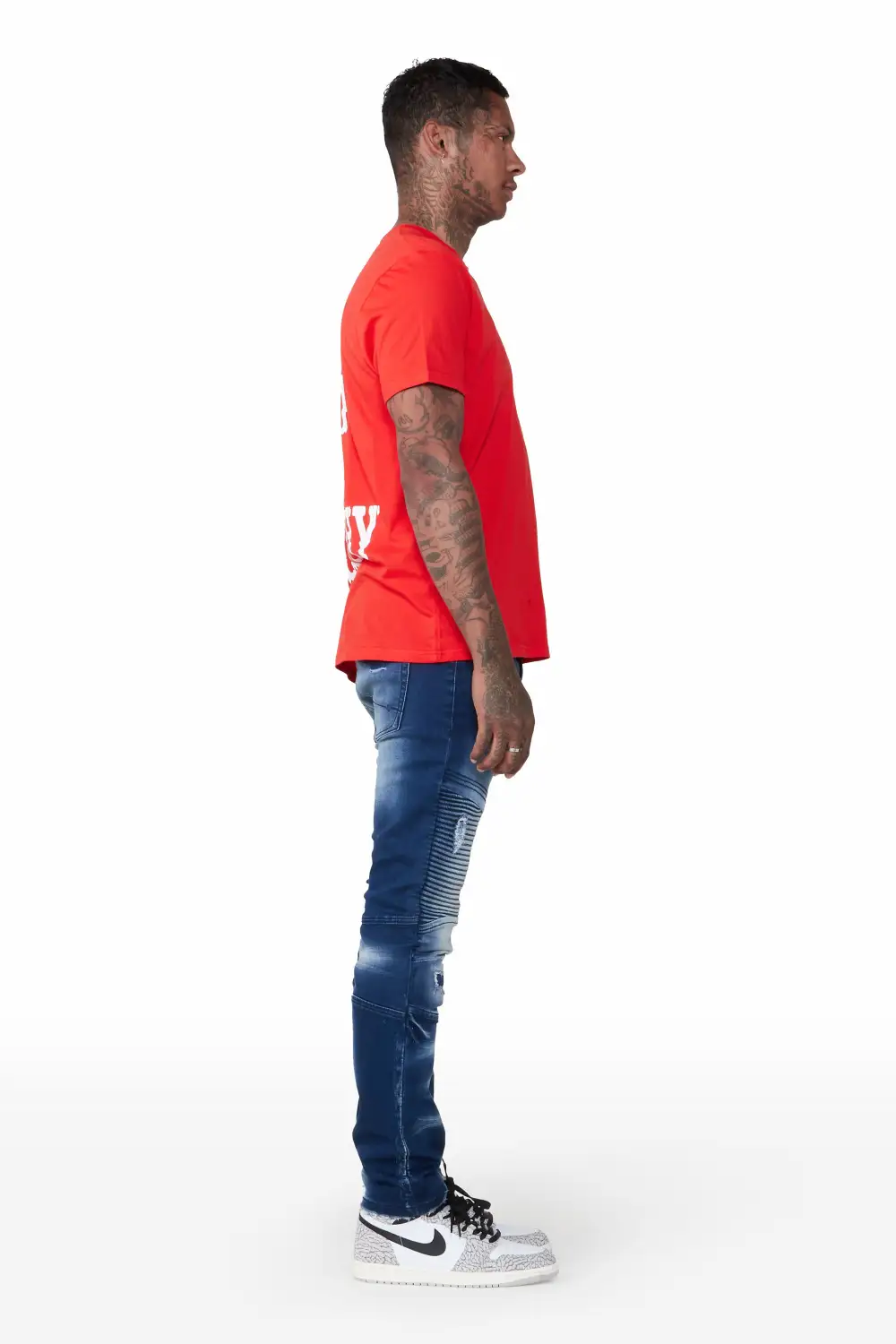 Nathaniel Blue Biker Slim Fit Jean