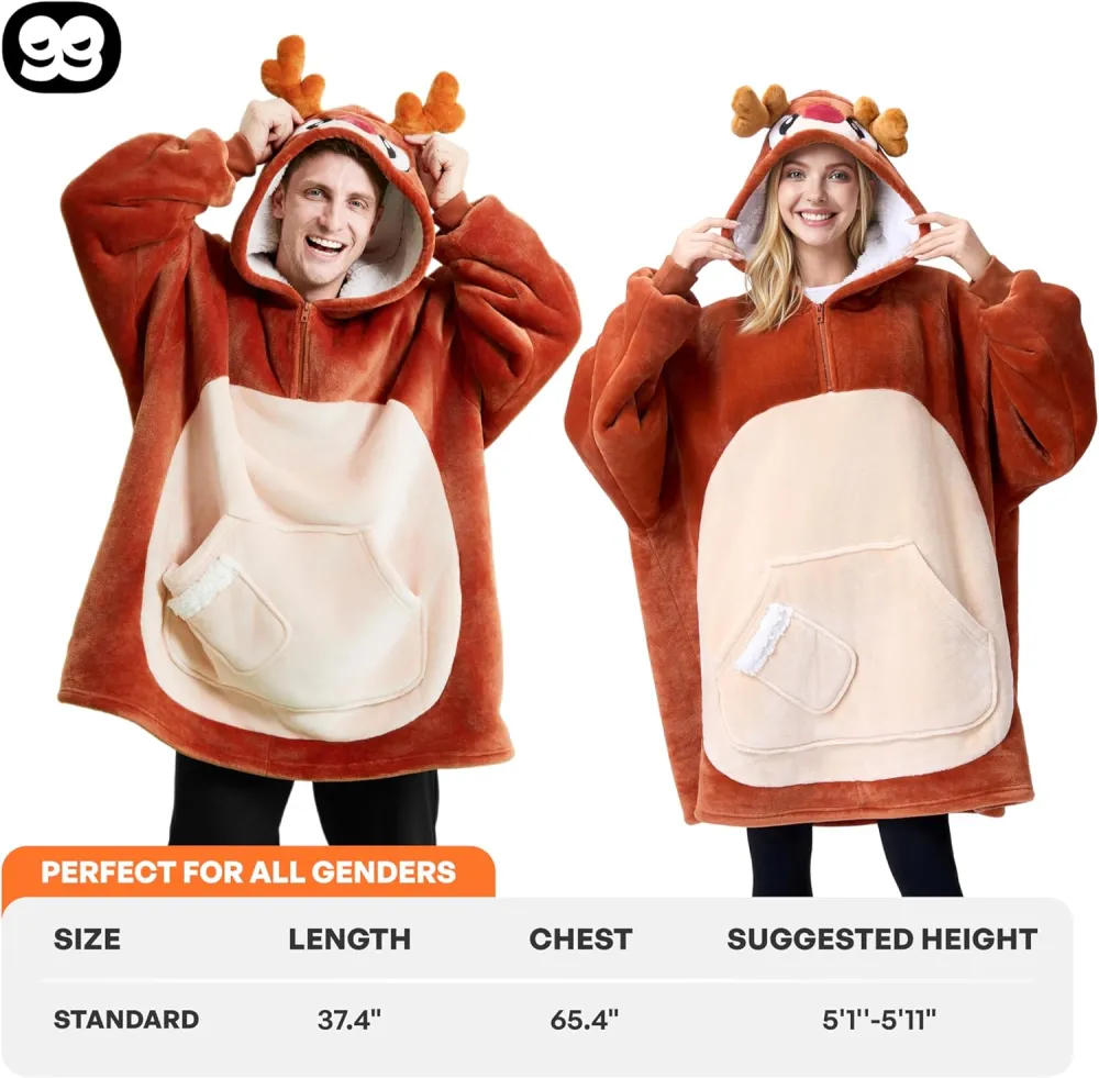 Panda Wearable Blanket Hoodie