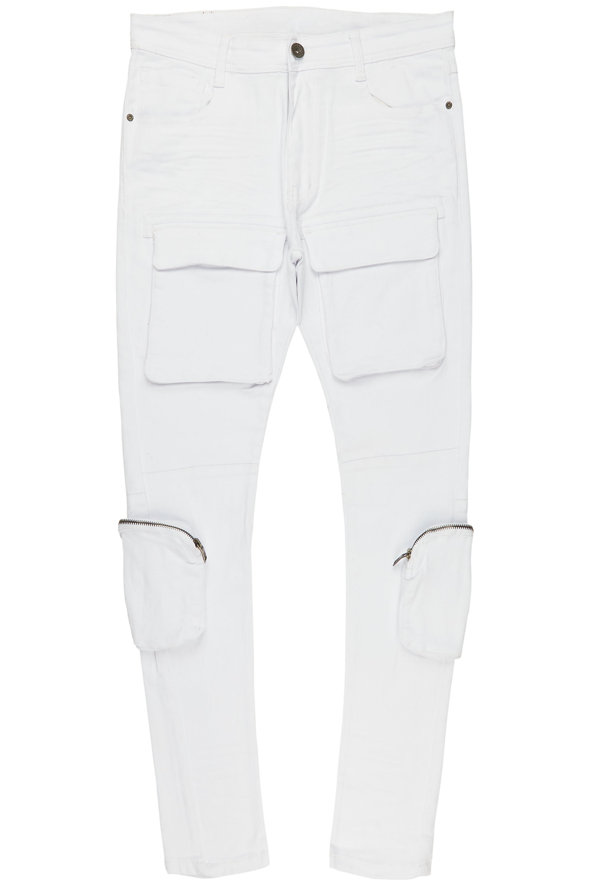 Andre White Cargo Jean