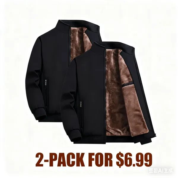 🔥Last Day 48% Off-Men’s Thermal Fleece Zip Jacket – Warm, Durable Outerwear for Fall & Winter Adventures