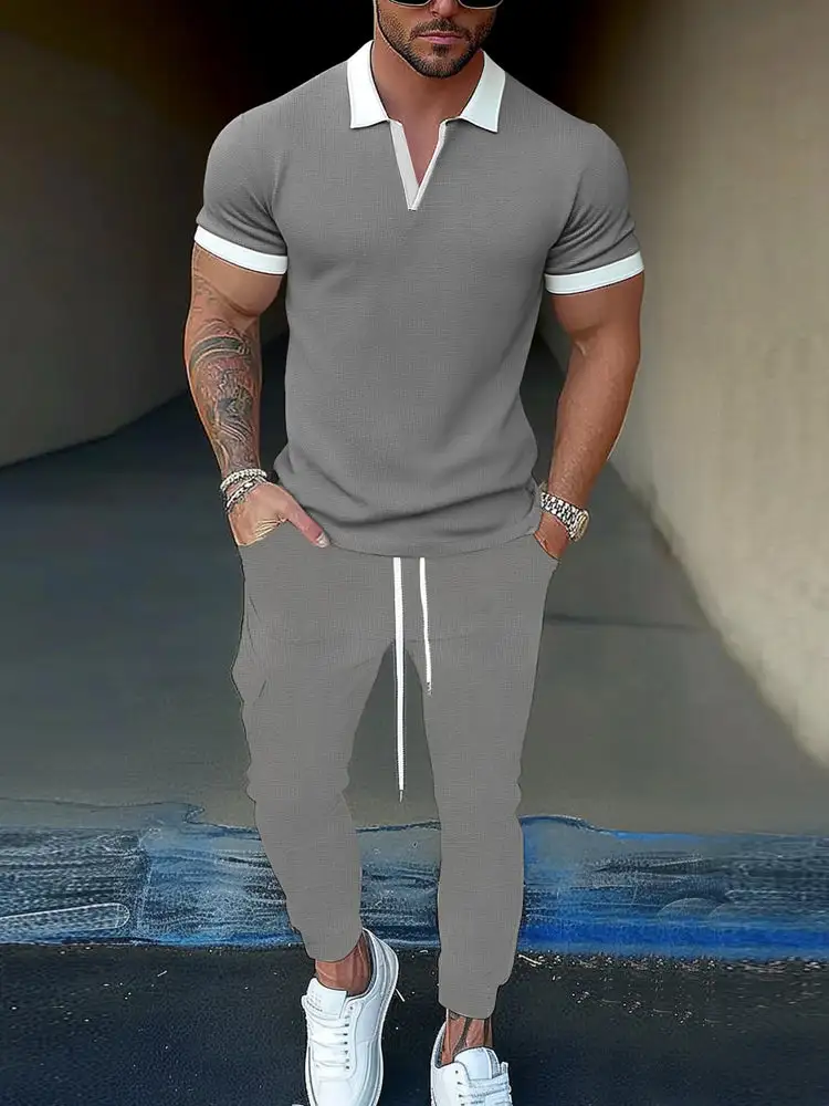 Modern Comfy Polo Jogger Set
