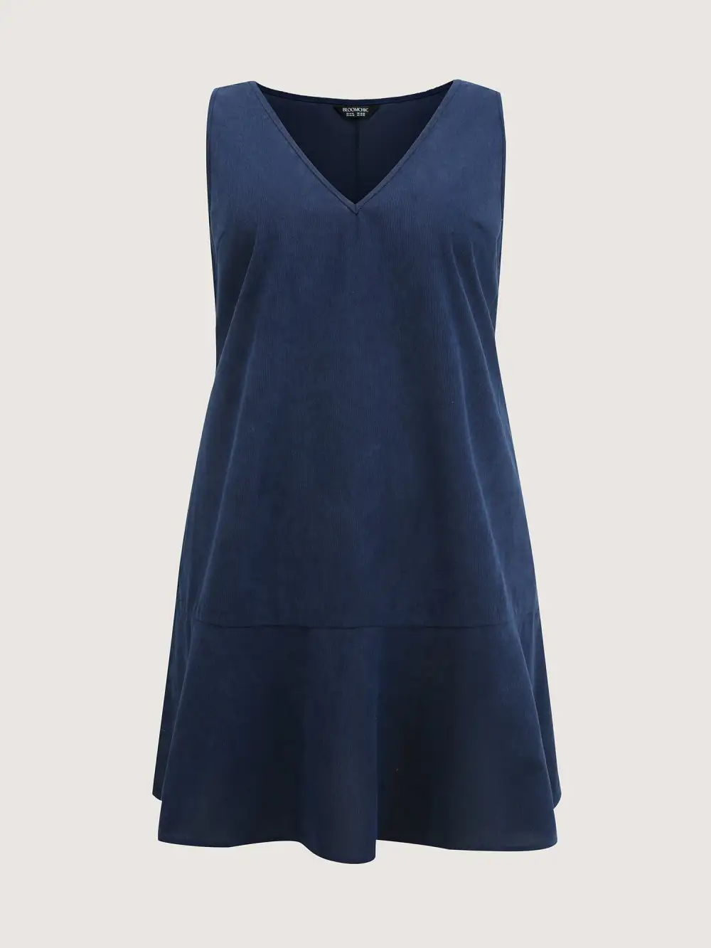 Corduroy Overall A-Line Adjustable Mini Dress