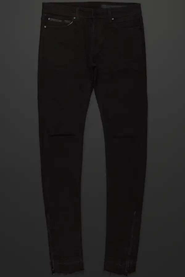 Jaymes Stacked Flare Jean-Black