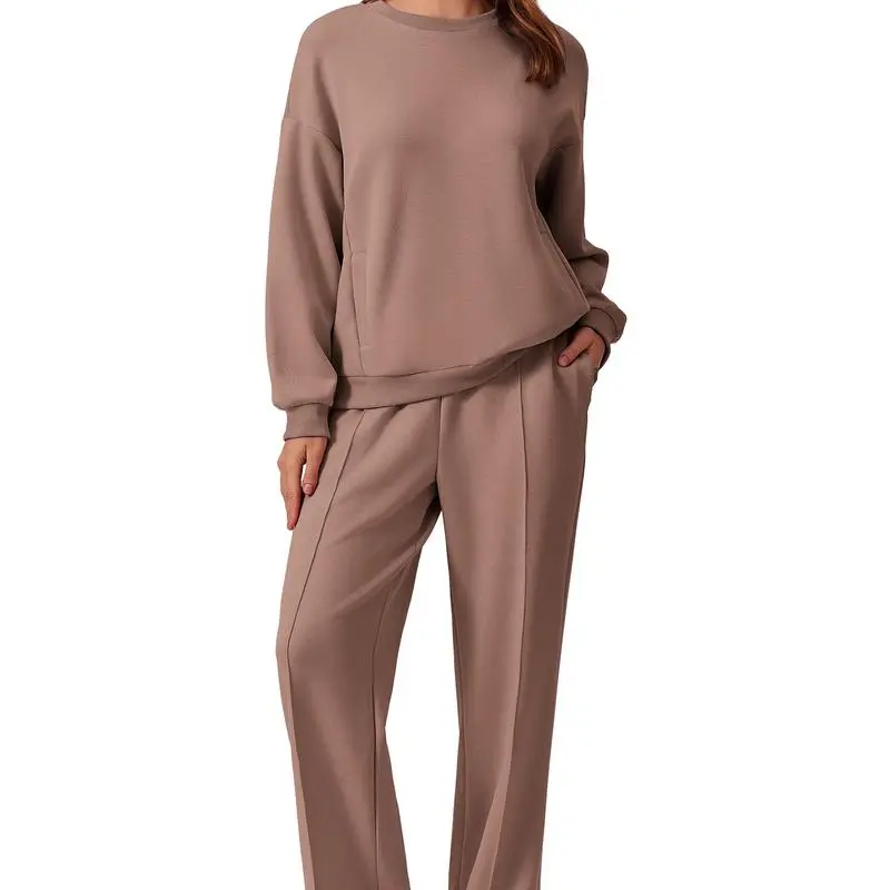 2-Piece Long Sleeve Sweatshirt & Pants Set