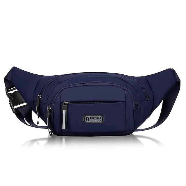 Women's Crossbody Bag Shoulder Bag Belt Bag Nylon Outdoor Shopping Holiday Zipper Large Capacity Waterproof Lightweight Solid Color Black Blue Green