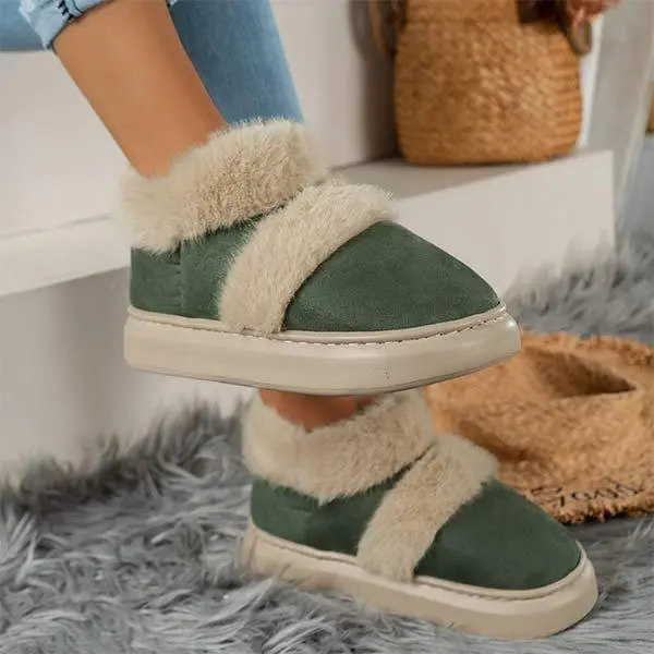 Women's Thick Sole and Insulated Casual Cotton Shoes 93595470C
