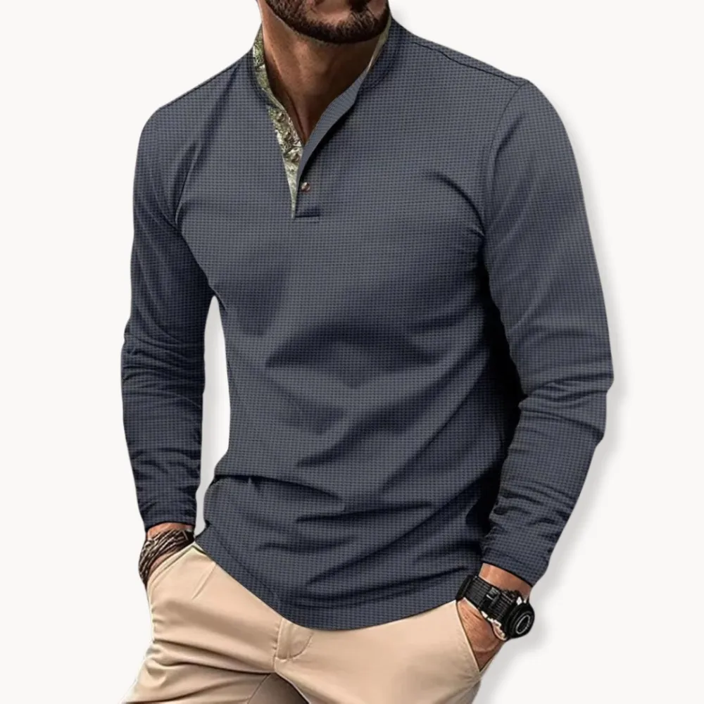 Mens Long Sleeve Polo Shirts Quick Dry Golf Shirts Wicking Business Casual Sports Tee Slim Fit Athletic T Shirt Top