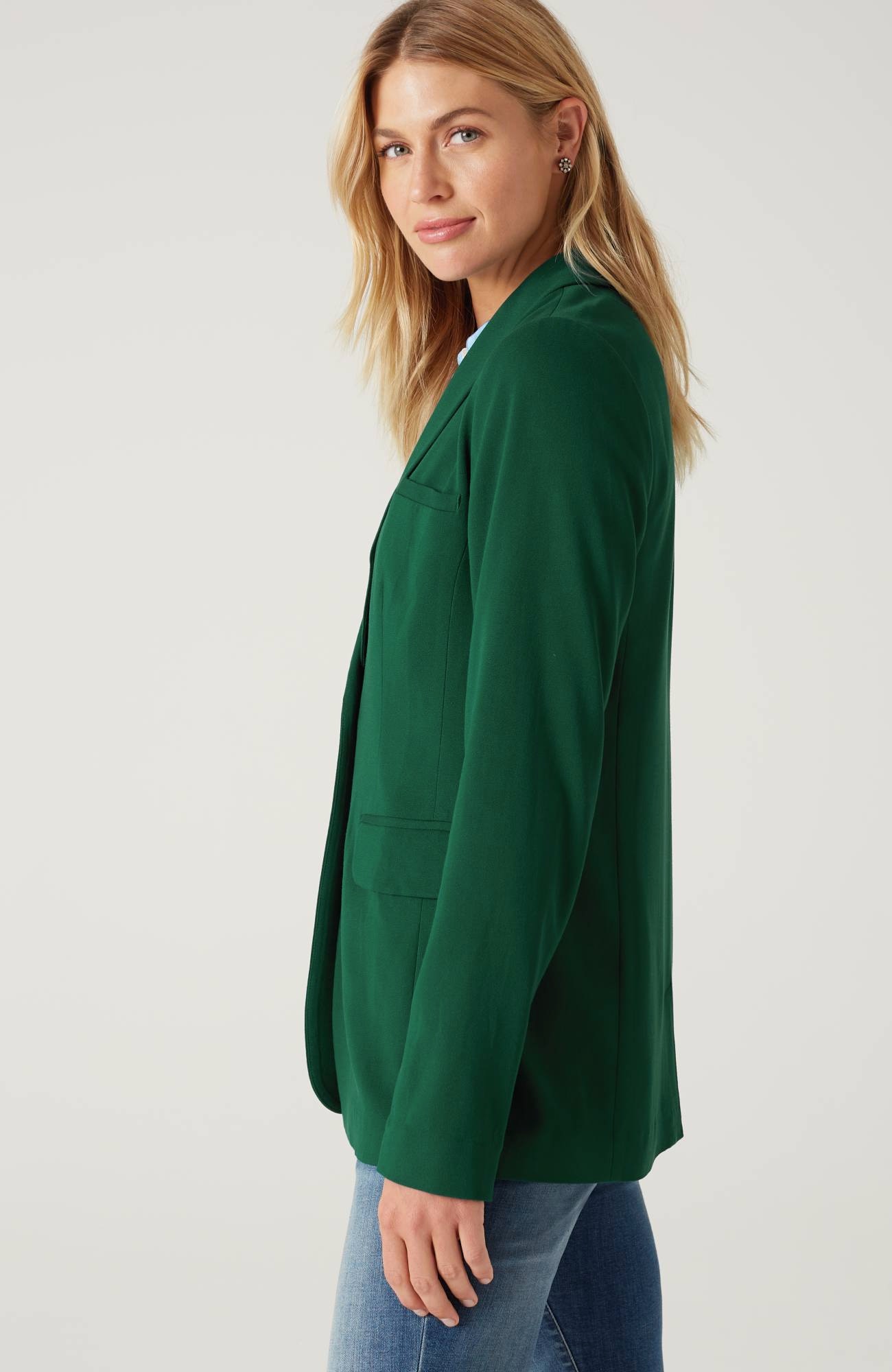 crepe blazer