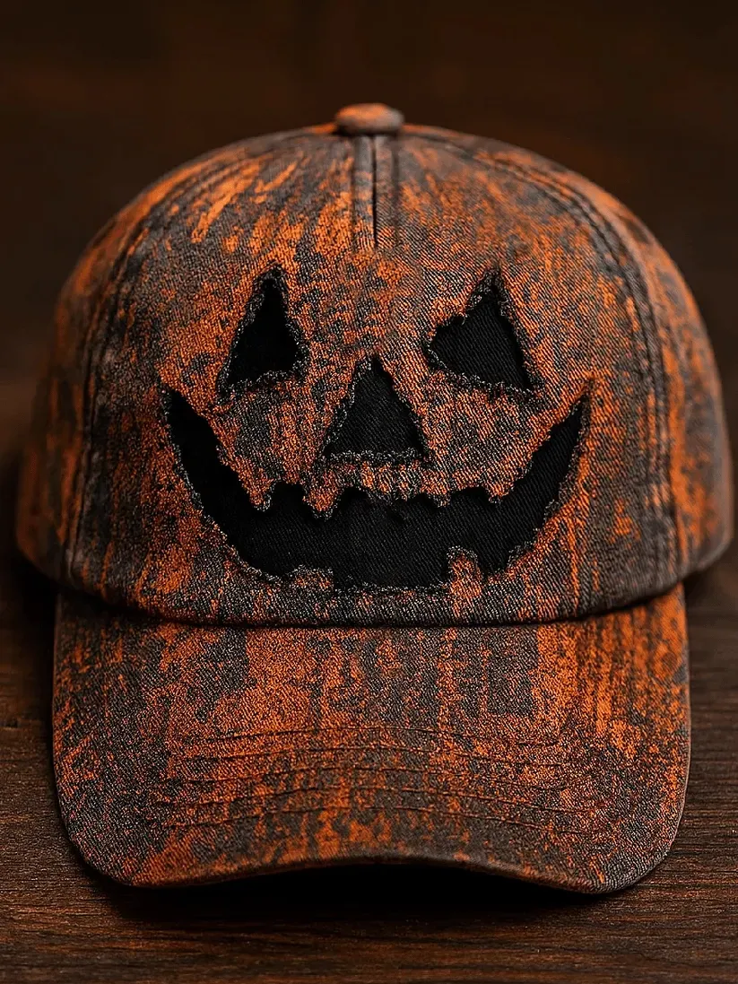 Unisex Fall Pumpkin Devil Hat