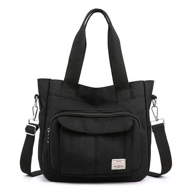 Women's Tote Oxford Cloth Daily Pink Black Dark Green