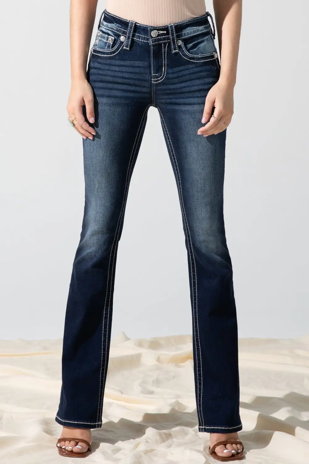 Aztec Accent Bootcut Jeans