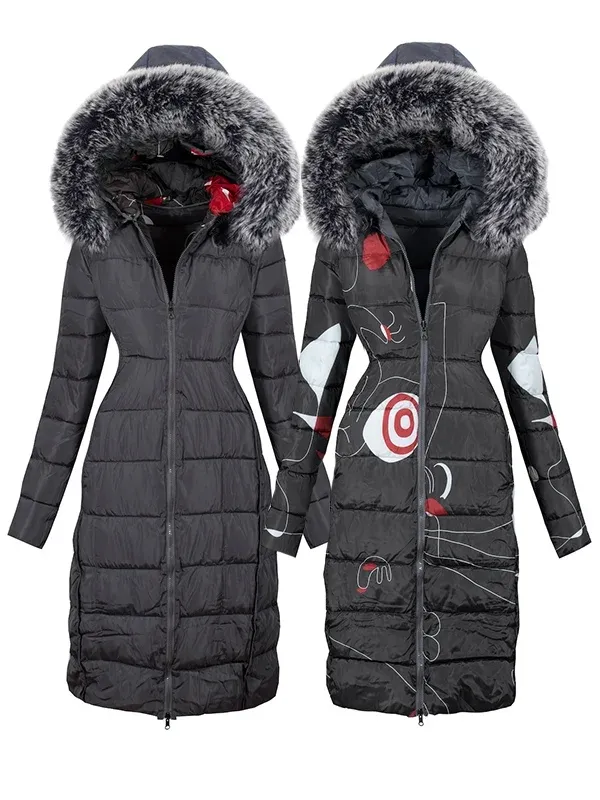 DOUBLE SIDED WINTER COAT SHARMAIN gray