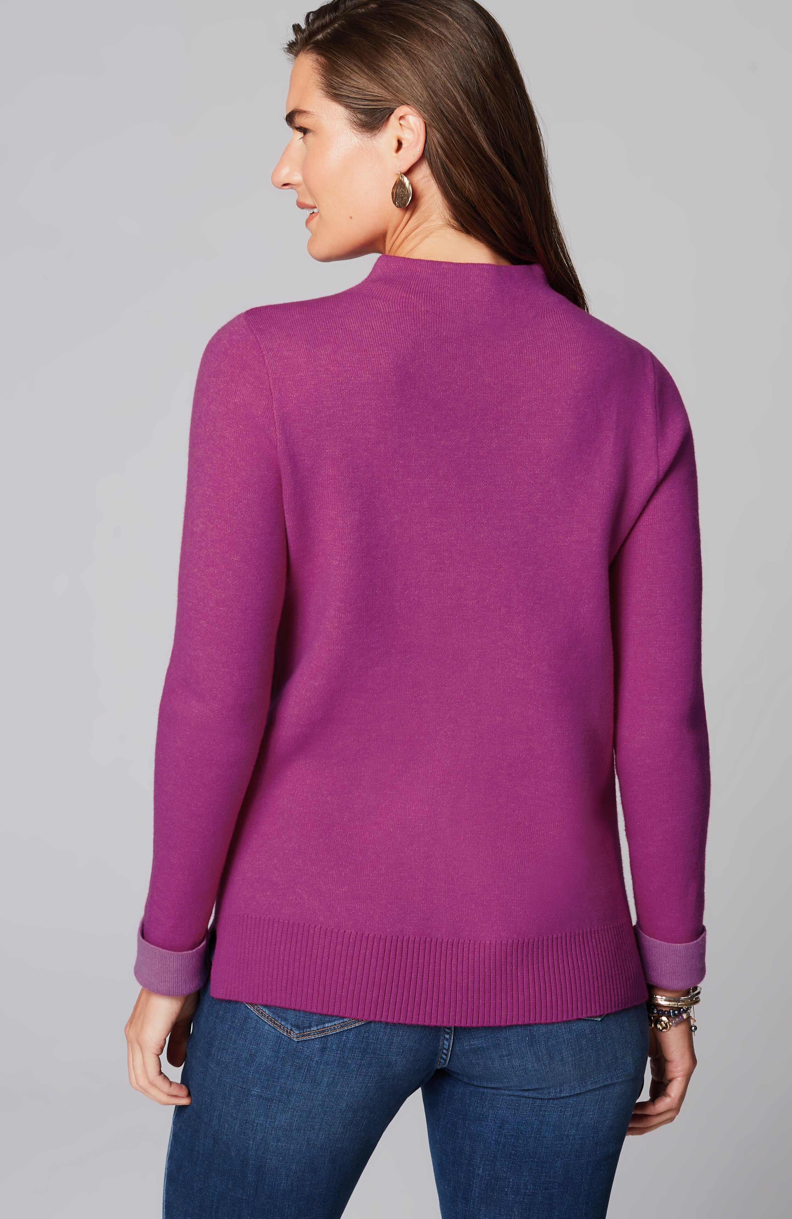 Majestic Funnel-Neck Sweater