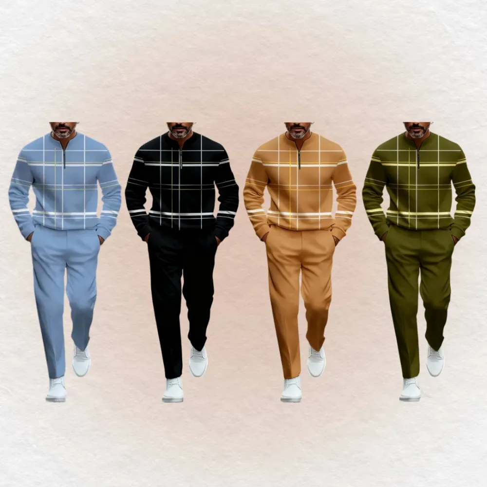 Men's 2-piece lightweight business casual sportswear