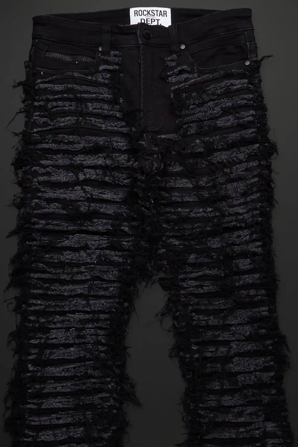 Baelor Jet Black Stacked Flare Jean