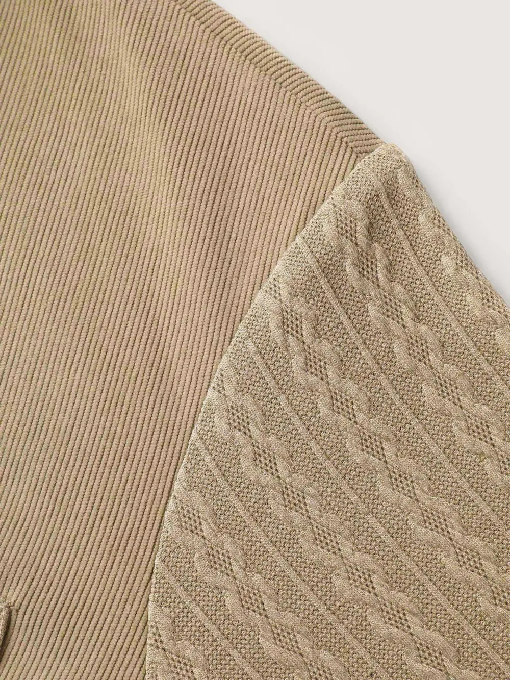 High-Low Hem Color Contrast Jacket