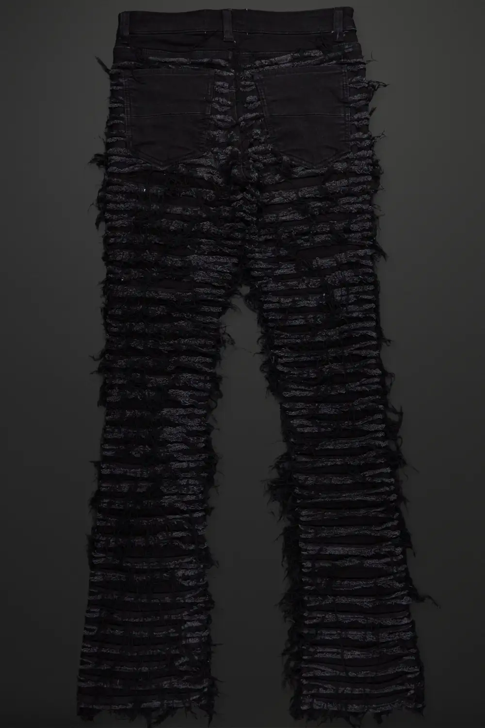 Baelor Jet Black Stacked Flare Jean