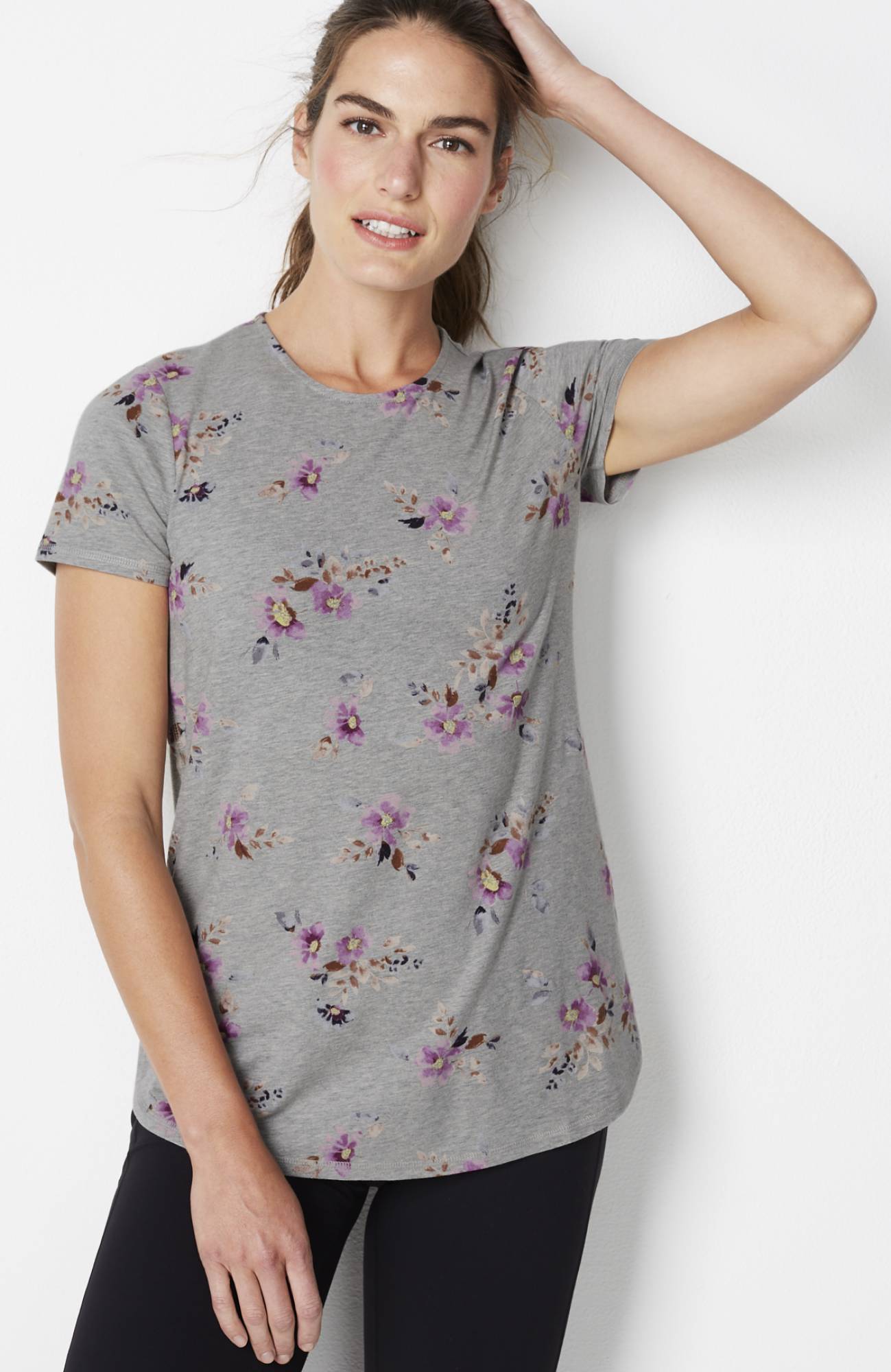 fit progress pima-stretch shirttail tee