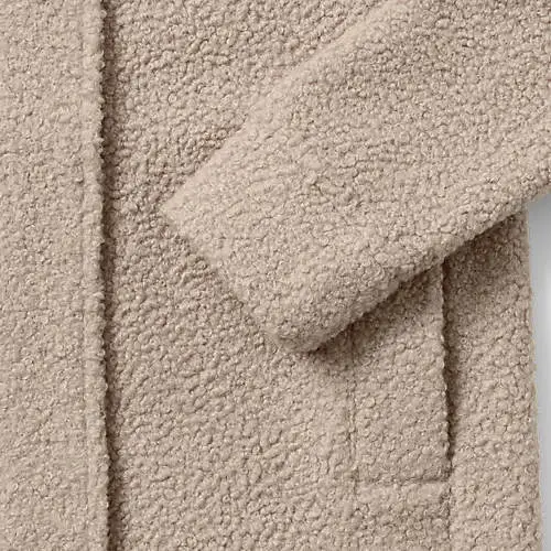 Women's Petite Boucle Fleece Coat