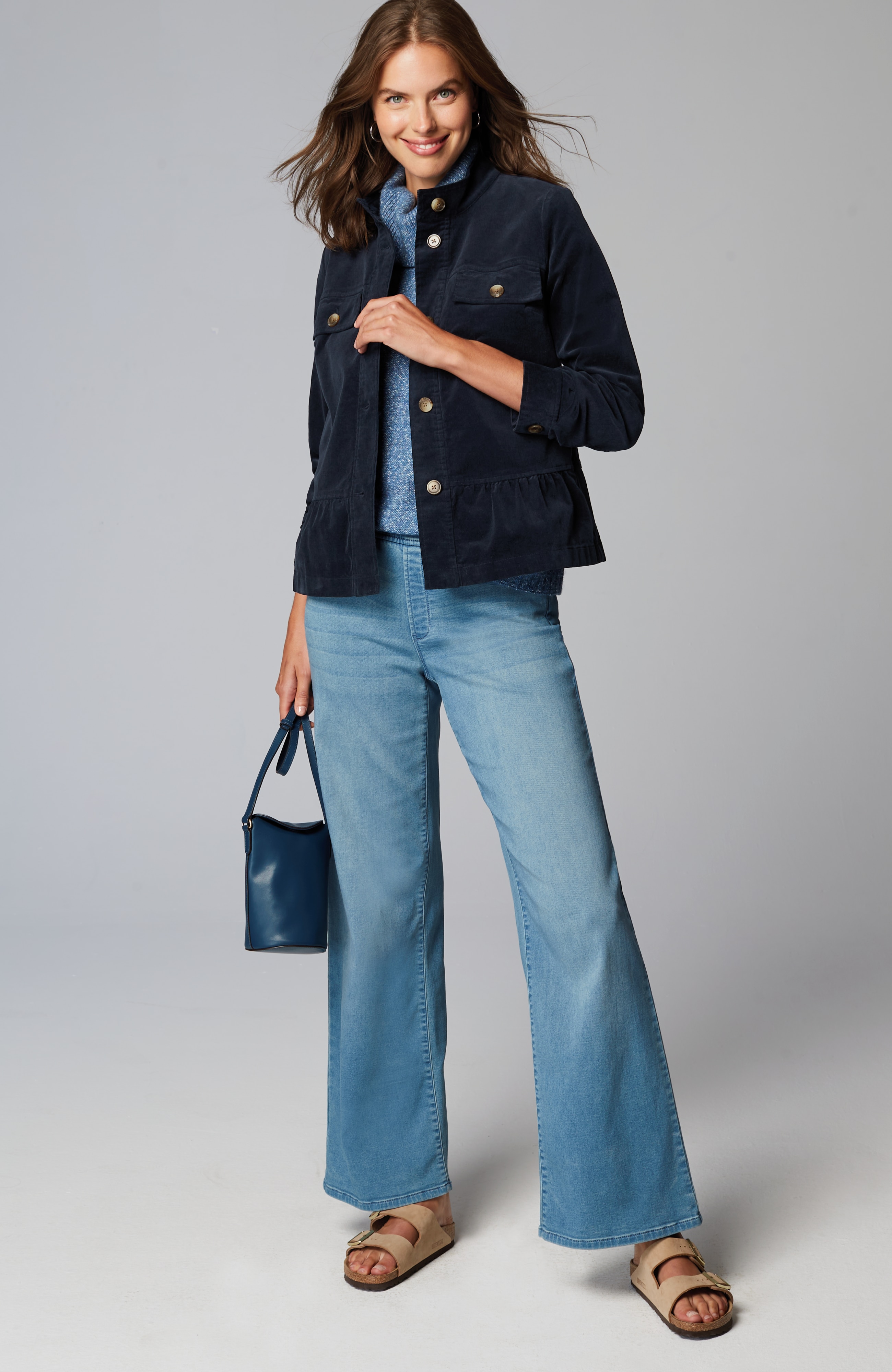 Corduroy Peplum Jacket