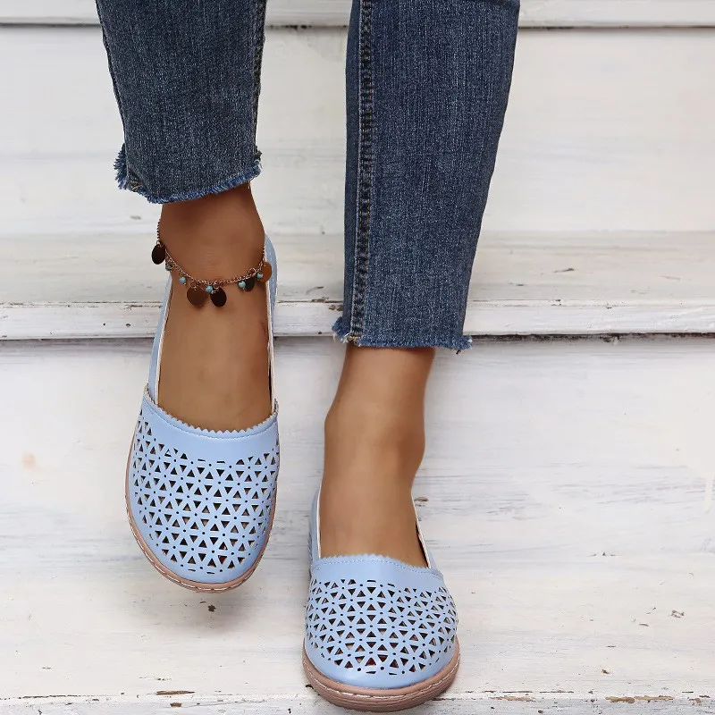 Women Wedges Orthopedic Hollow Out Vintage Sandals