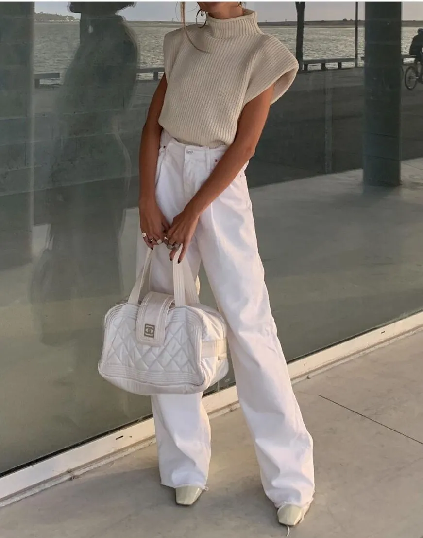 Stylish Turtleneck Sweater Vest