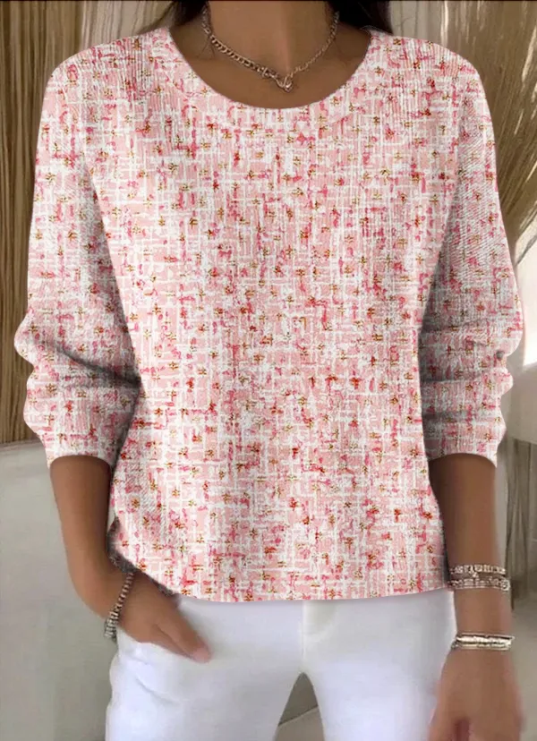 Cotton Geometric Vintage Sweater