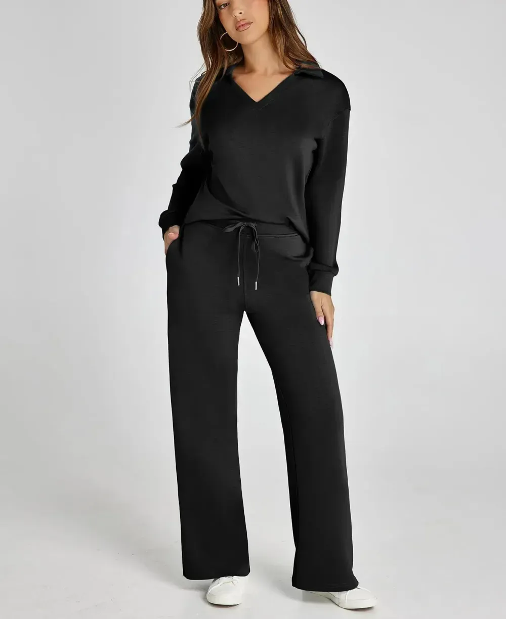 Women's 2 Piece Sets Outfits Casual Long Sleeve Sweatsuits  Sets (Same as in the video)