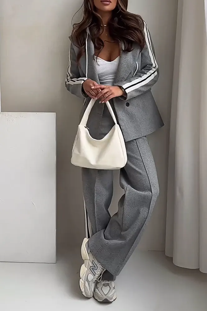 Women's fashion sports jacket and pants two-piece set
