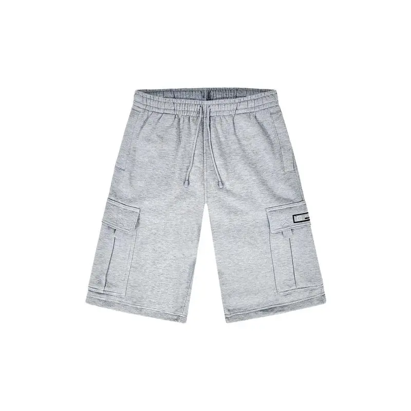 Baggy Fit Men’s Fleece Shorts with Functional Cargo Pockets