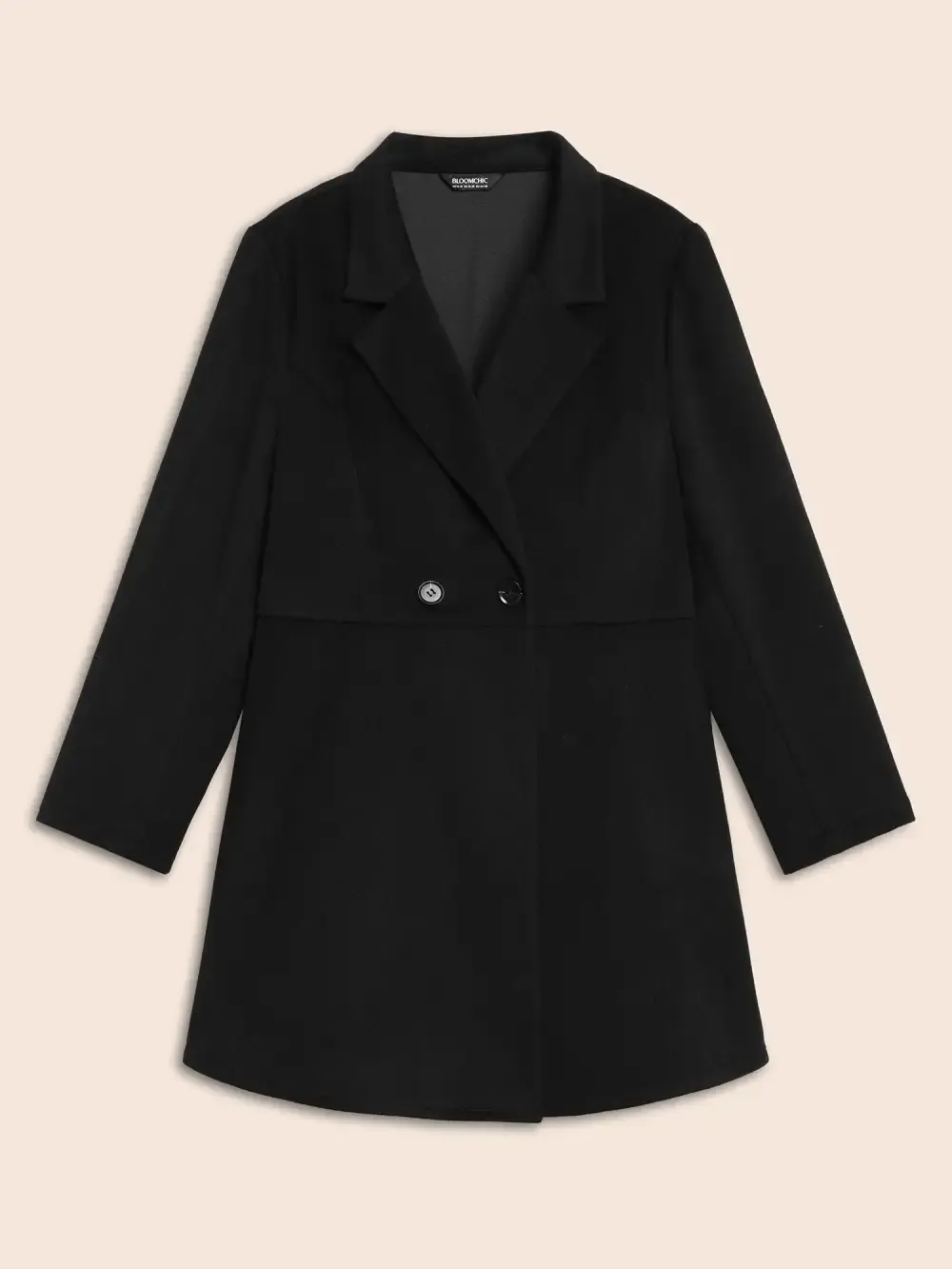 Suit Collar Button Up Slightly Stretchy Jacket