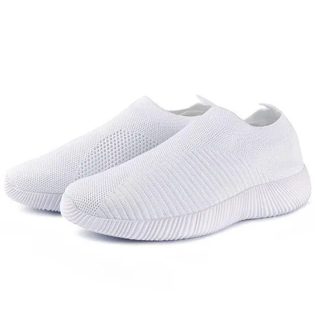 Women's Crystal Breathable SlipOn Walking Shoes