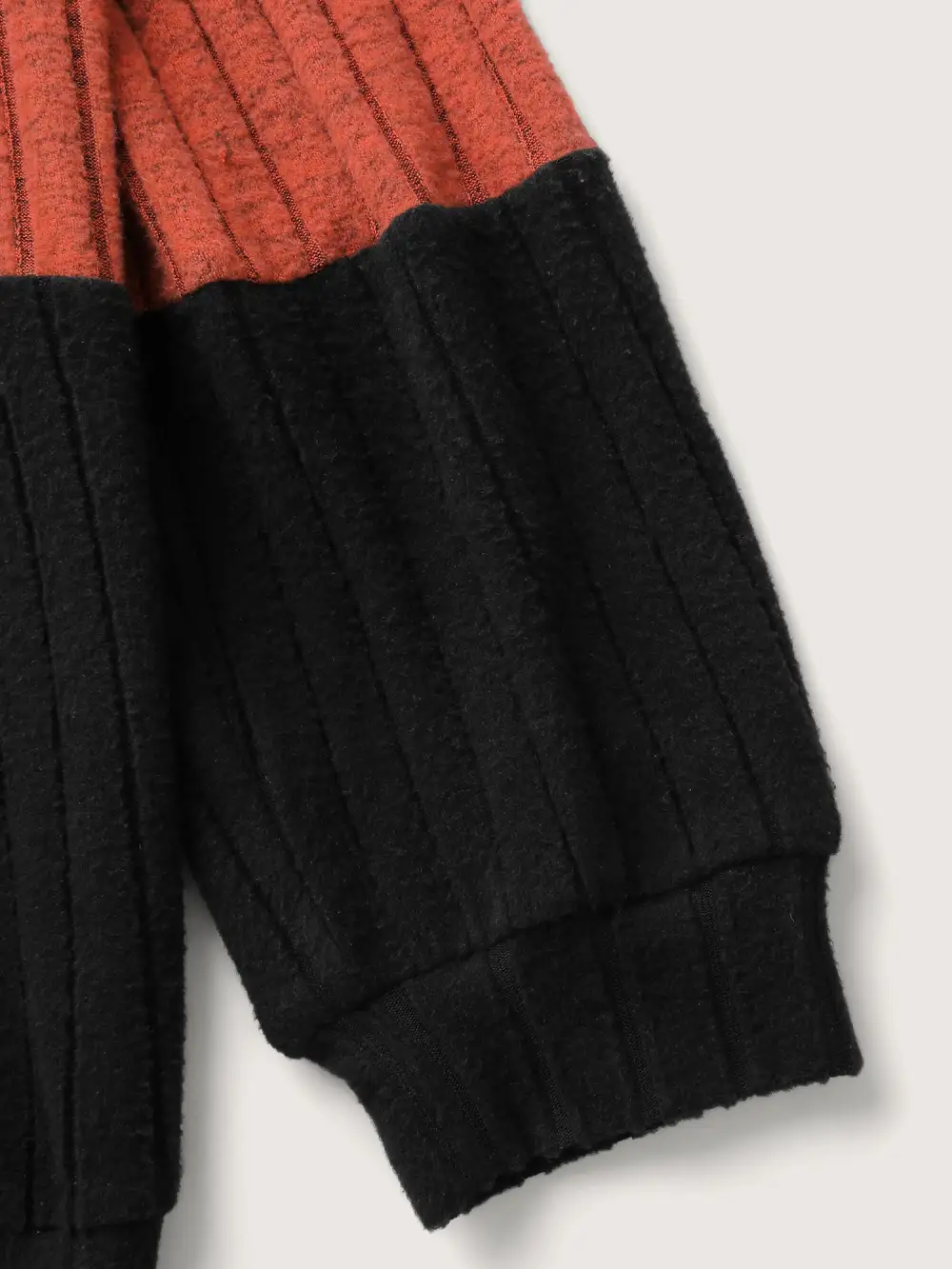 Color Block Half-Zipper Hoodie