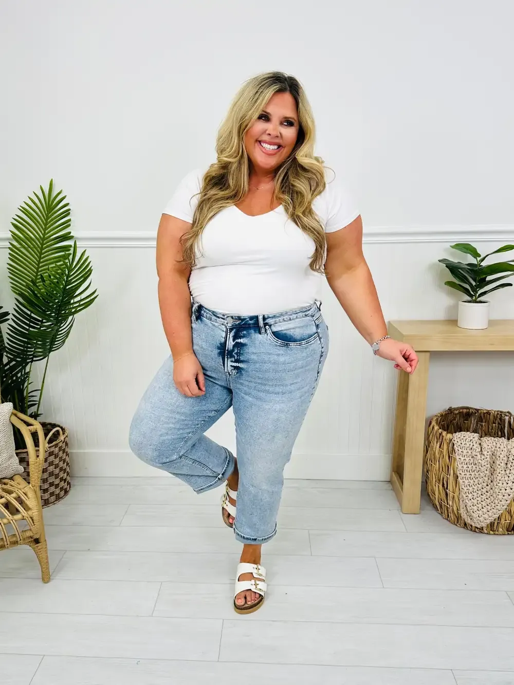 Take My Advice Tummy Control MOCO Exclusive Straight Jeans