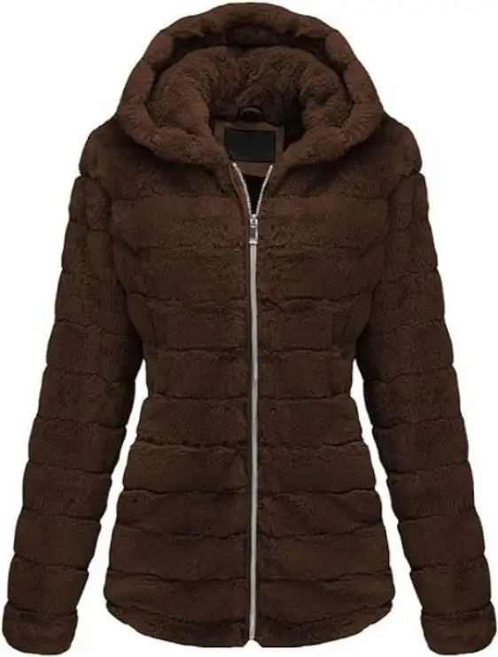 Women's Faux Fur Coat  Sherpa-Lined Fleece Jacket