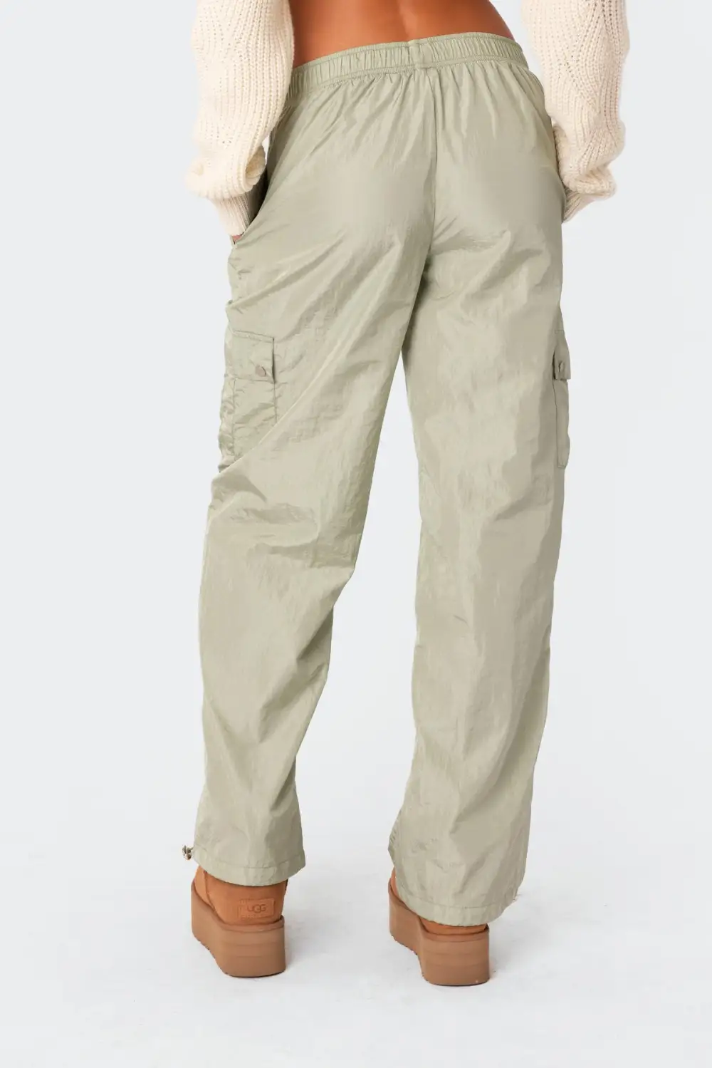 Roy Low Rise Nylon Cargo Pants